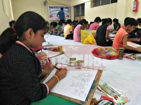 NIT Agartala conducts painting competition for children NIT Agartala conducts painting competition for children